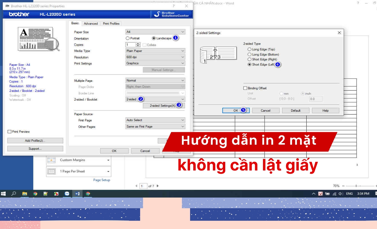 Cách in PDF A4 2 mặt không bị cắt lề