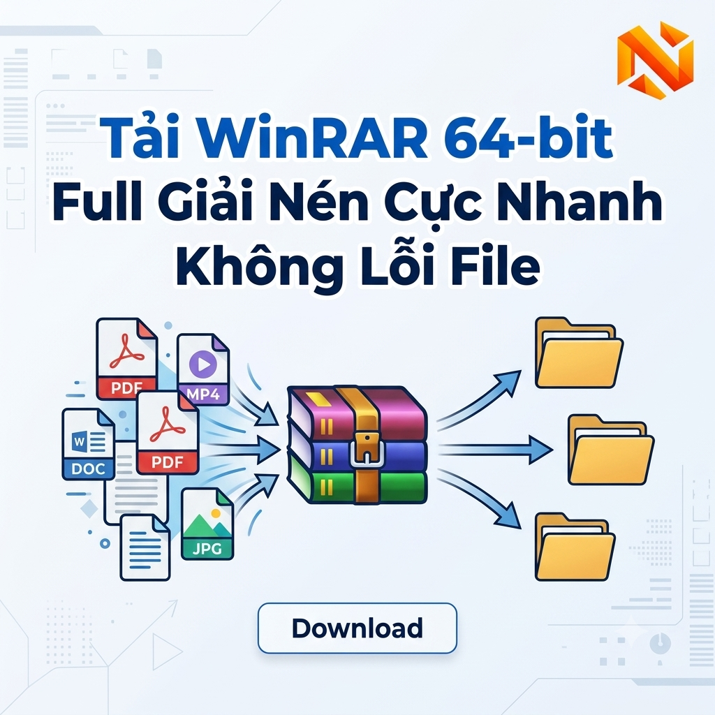 Tải WinRAR 64-bit Full Giải Nén Cực Nhanh Không Lỗi File