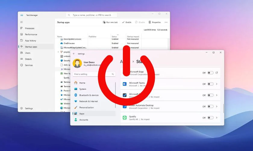 Vì sao nên tắt ứng dụng khởi động cùng Win 11?