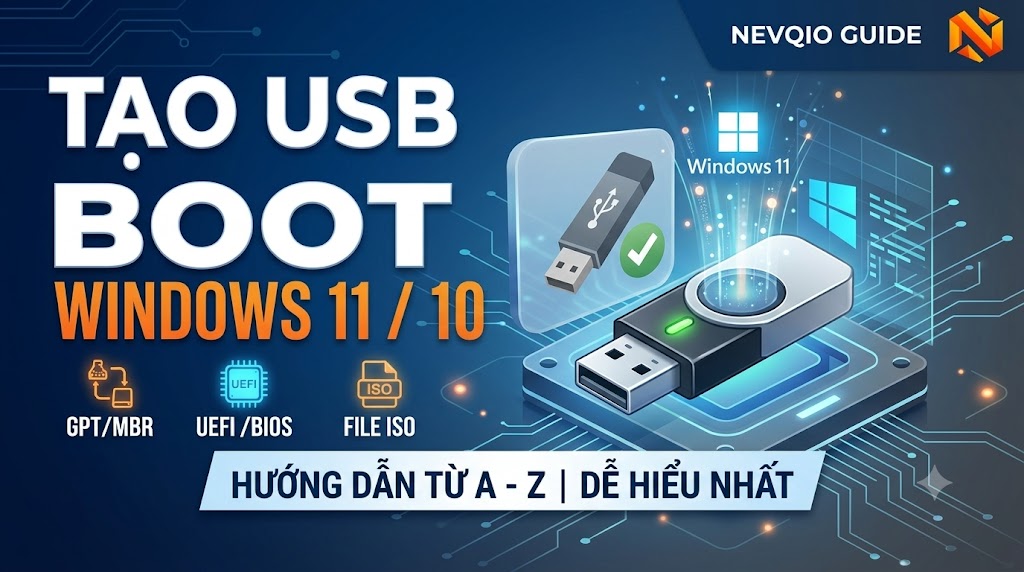 Cách Dùng Rufus Tạo USB Boot Windows