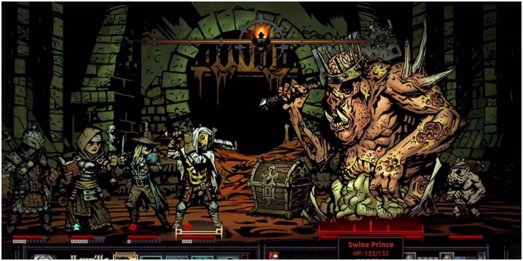 Darkest Dungeon vs boss