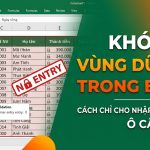 Khóa Vùng Dữ Liệu Trong Excel