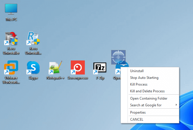 Revo Uninstaller giao diện